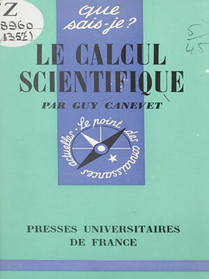 cover image of Le calcul scientifique